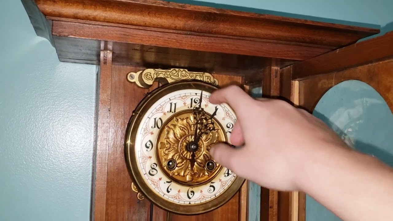 1910's Gustav Becker Vienna Striking Wall Clock YouTube