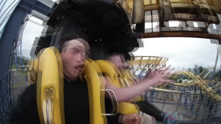 Batman:The Ride, Six Flags Great adventure Front Seat POV 2018