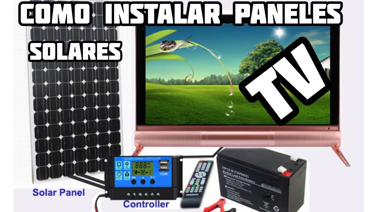 Smart Tv portátil alimentada por energía Solar, televisor Led de