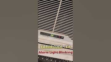 Cassette Ac error code E8 , Alarm light blinking in telugu #hvac #acservice  #shorts #telugu