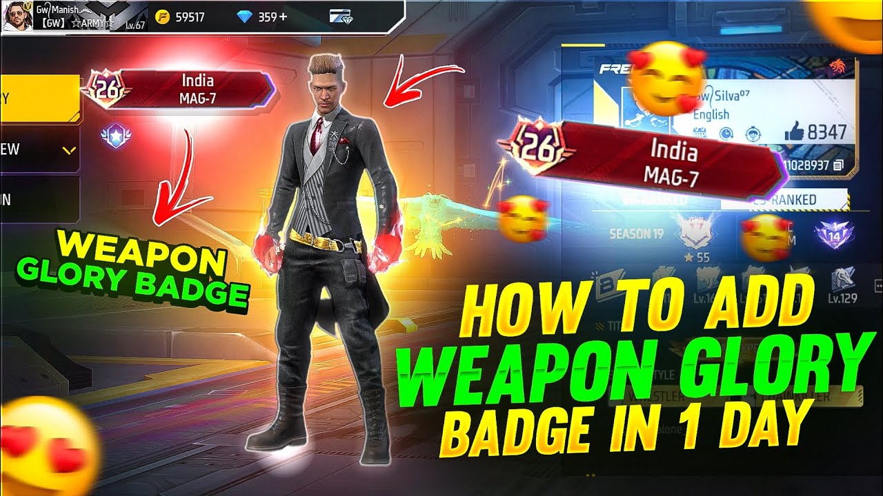 Weapon Glory Badge In 1 Day😱🔥 Clash Squad Hidden Tricks