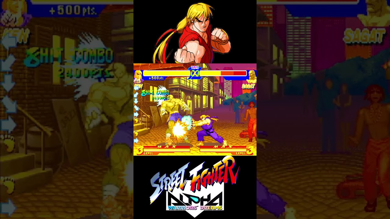 Ken Street Fighter Alpha Air Chain Combo