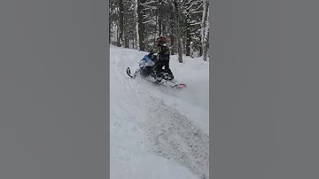 Fast forward a few months & we’re back to bashing trees! #skidoo #wheelie #summit #sledders