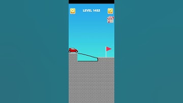 Draw Bridge puzzle level 1452 #gameplay #games #gaming #drawing #game #trending #draw #shorts #short