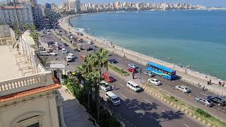 محطة الرمل بحري الإسكندرية واطلالة ساحرة من فندق سميراميس