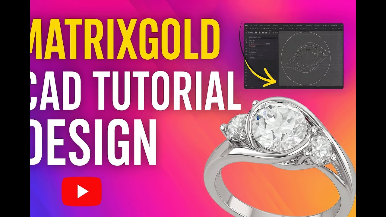 MatrixGold CAD Tutorial  How to Design a Stunning 3-Stone Ring