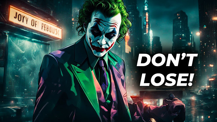 Searching for What You Lost! - Joker Speech