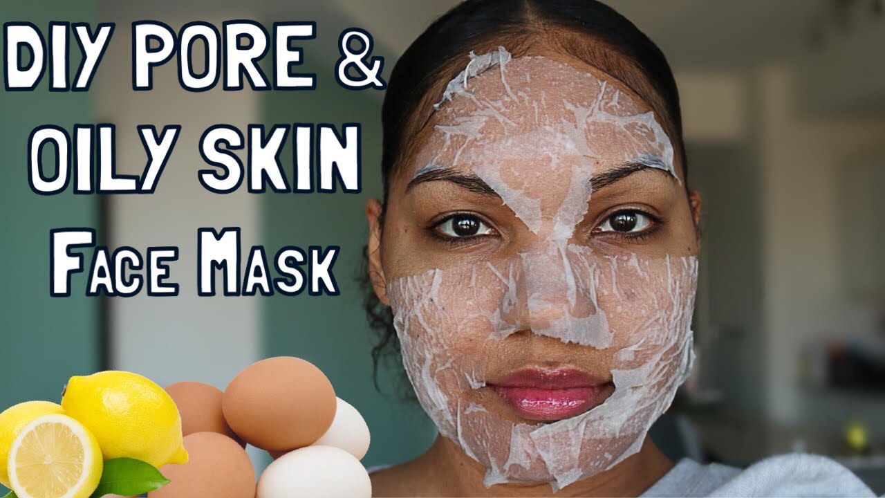 Best DIY Face Mask to Minimize Pores and Reduce Oily Skin!! Eggs and Lemon 