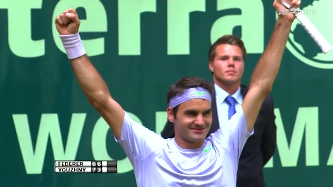 BEST Federer Hot Shots from Halle