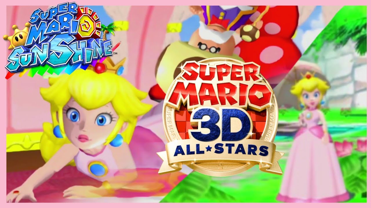 Mario 3D All - Stars | Super Mario Sunshine | Princess Peach Cutscenes