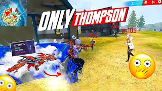 Evo Thompson Only Challenge in Solo Vs Squad 😲 Headshot Machine 🔥 Free Fire