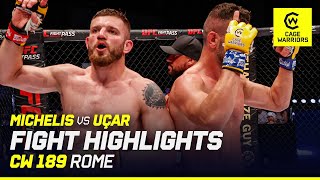 Crazy Three Round War Giacomo Michelis Vs. Sado Uçar Cw 189 Rome Fight Highlights