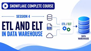 Session 4 - ETL and ELT in Data Warehouse | Snowflake Course | Uplatz