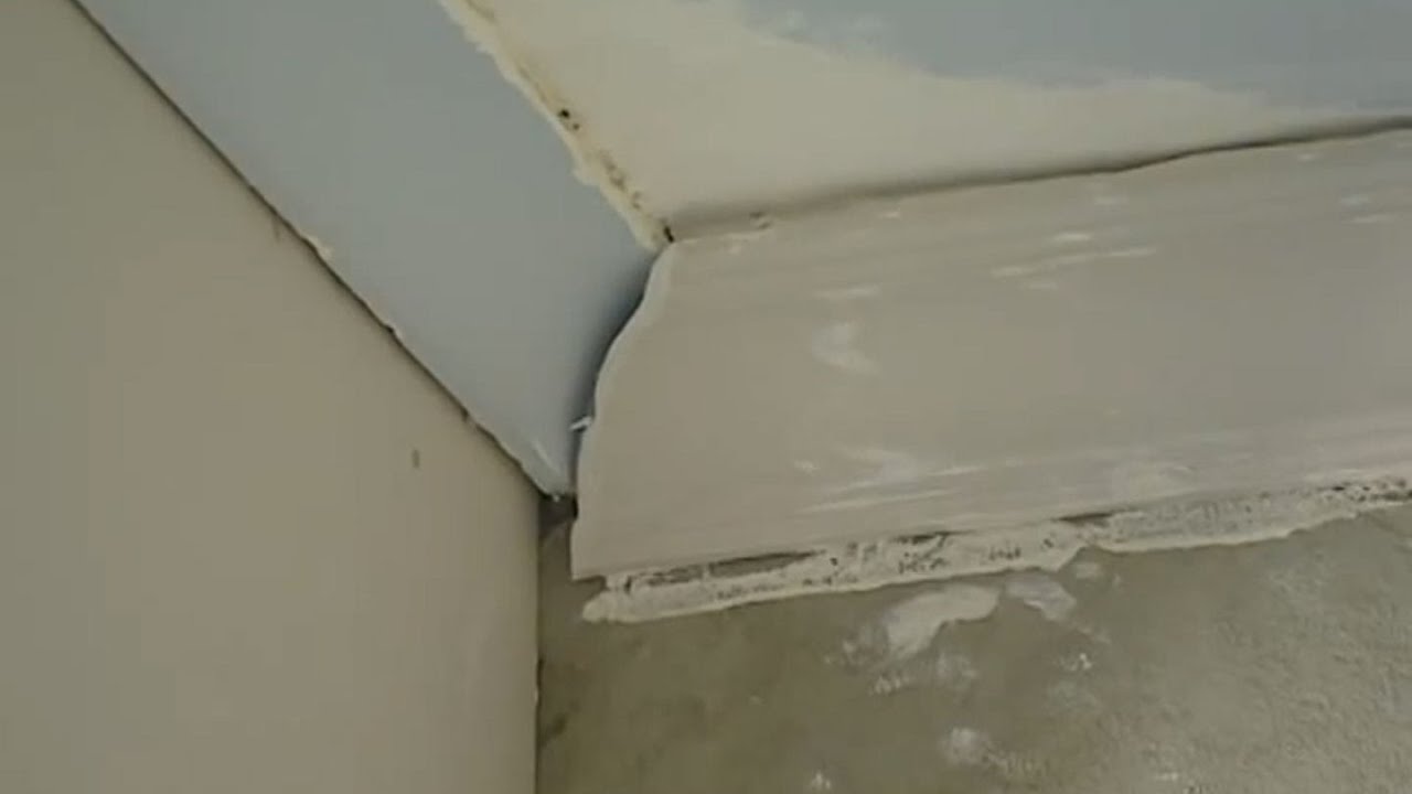 How To Repair Cornice With An Overlay Youtube