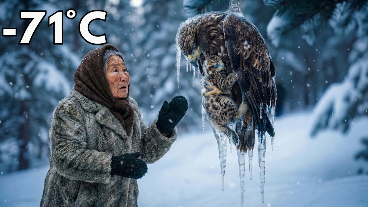 An Elderly Woman Saved a Frozen Eagle and Her Baby — Then Something Unexpected Happened