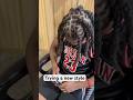 Our firstborn wanted to try a new style! Next stop= the barber! #hair #locs #firstborn #fyp #mimi