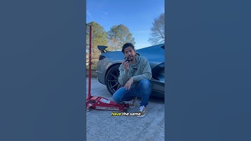 How to lift a corvette c8, MAKE SURE you use this rubber pads. #diy #project #trending #music