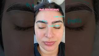 How I turn uneven, angry, arched brows to happy soft arches with brow lamination 😌✨