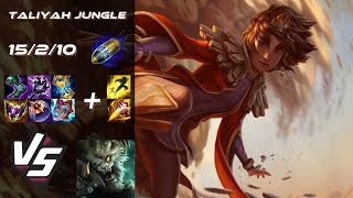 JUNGLE Taliyah vs Rengar - EU Challenger Patch 14.10