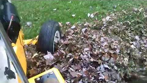 cub cadet 108 mowing leaves
