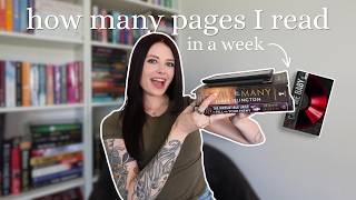 how much do I read in a week realistically? 📚 *reading vlog*