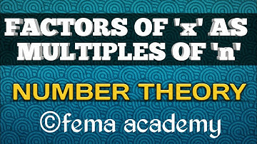 Number Theory |Factors of 