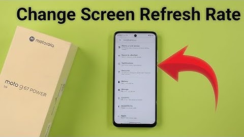 Moto G67 Power 5G: Hoe wijzig ik de vernieuwingsfrequentie van het scherm?