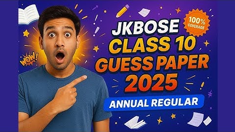 🔥JKBOSE Class 10 English Guess Paper 2025 | Most Important Questions for Tomorrow’s Paper!