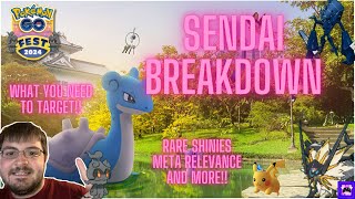 META CHANGERS! What YOU need to target for Go fest! Sendai Breakdown (Pokémon go)