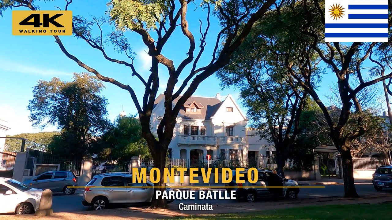 🇺🇾 PARQUE BATLLE: Caminata | Montevideo | WALKING TOUR 2024 [ 4K ]