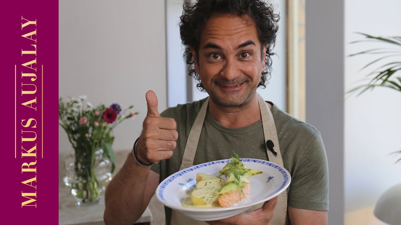 Lax med Sandefjordssås och dillgurka | Markus Aujalay