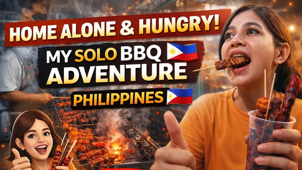 Street Side BBQ & Solo Vibes 🍢🔥 | Peaceful Food Vlog