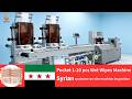 Pocket 1-20 pcs Wet Wipes Production Line丨Syrian clients