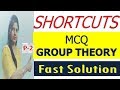 MCQ ON GROUP THEORY ALGEBRA TRICKS   SHORTCUTS  for CSIR NET | M.SC ENTERANCE | UGC NET|jam/lt