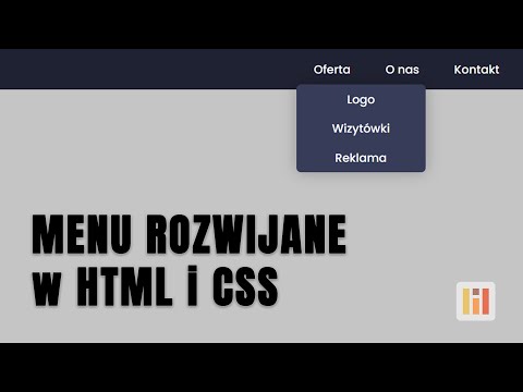 Jak zrobić menu rozwijane (dropdown menu) w HTML i CSS - Poradnik