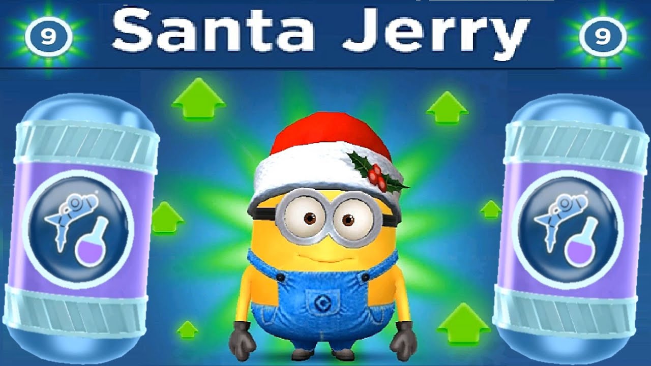 Despicable Me Minion Rush Santa Jerry Level Up Costume gameplay walkthrough ios / android
