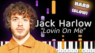 Learn To Play Lovin On Me Jack Harlow on Piano! (Hard) SLOW 50% Speed