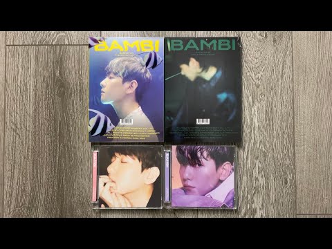 ♡Unboxing Baekhyun 백현 3rd Mini Album BAMBI 밤비 -Bambi u0026 Night Rain Ver- u0026 Dreamy u0026 Misty Ver-♡