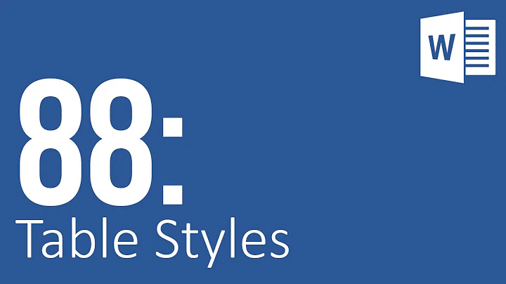 Q&A: Creating a Microsoft Word Table Style