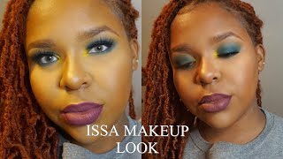 ISSA MAKEUP LOOK| VERY DETIALED| GREEN EYESHADOW| INGLOT COSMETICS