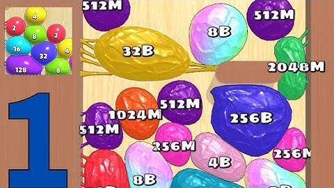 @jellymergegames - Blob Merge 3D (Score 256B) Mobile Gameplay Walkthrough #blobmerge3d