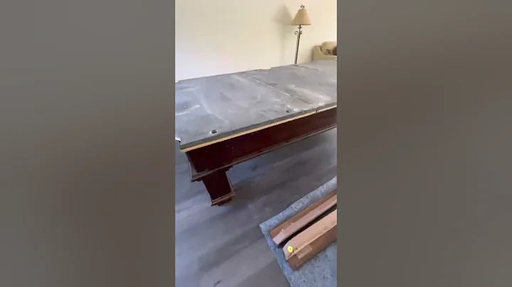Pool Table how to Screw the slate down on a Peter Vitalie￼. New York table continued