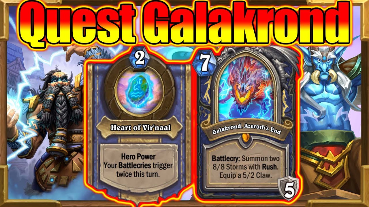 Double Battlecry Galakrond Shaman Big 8 8s Army Be With You United In Stormwind Hearthstone Youtube