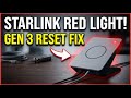 How to reset Starlink Gen 3 router red light flashing