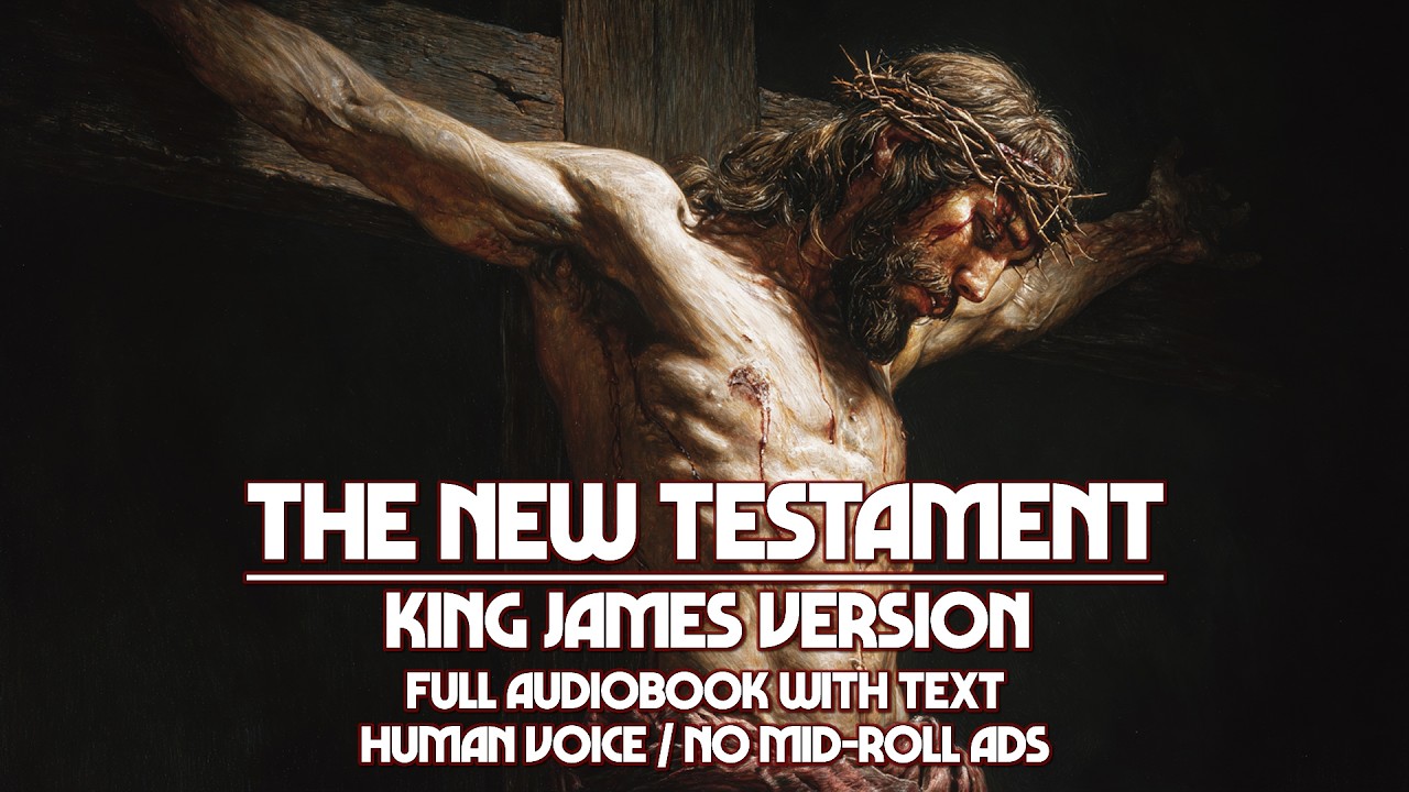 THE NEW TESTAMENT (KJV Bible) - Full Audiobook w/Text | Human Voice, No Mid-Roll Ads