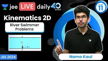 Kinematics 2D L7 | River Swimmer Problems | #jee2024 #jee2025 #jeephysics #namokaul