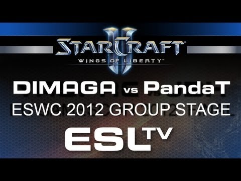 Starcraft 2 - mTw.DIMAGA vs. PandaTank - ESWC 2012 Group Stage - StarCraft 2