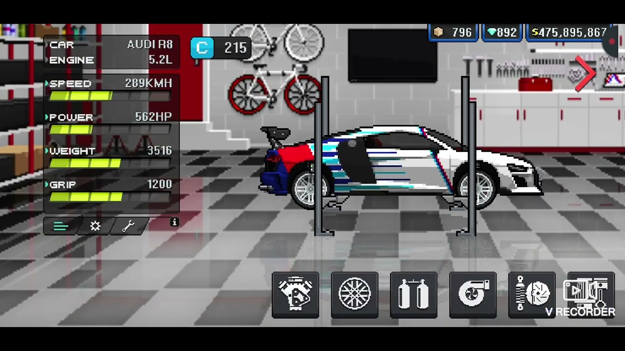 Φτιάχνω το R8 στο Pixel Car racer |part2| - YouTube