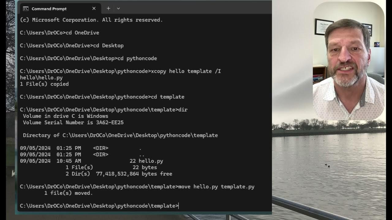 DrO windows python make template - YouTube