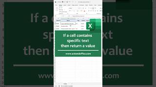 if a cell contains specific text, return a value #excel #kutools